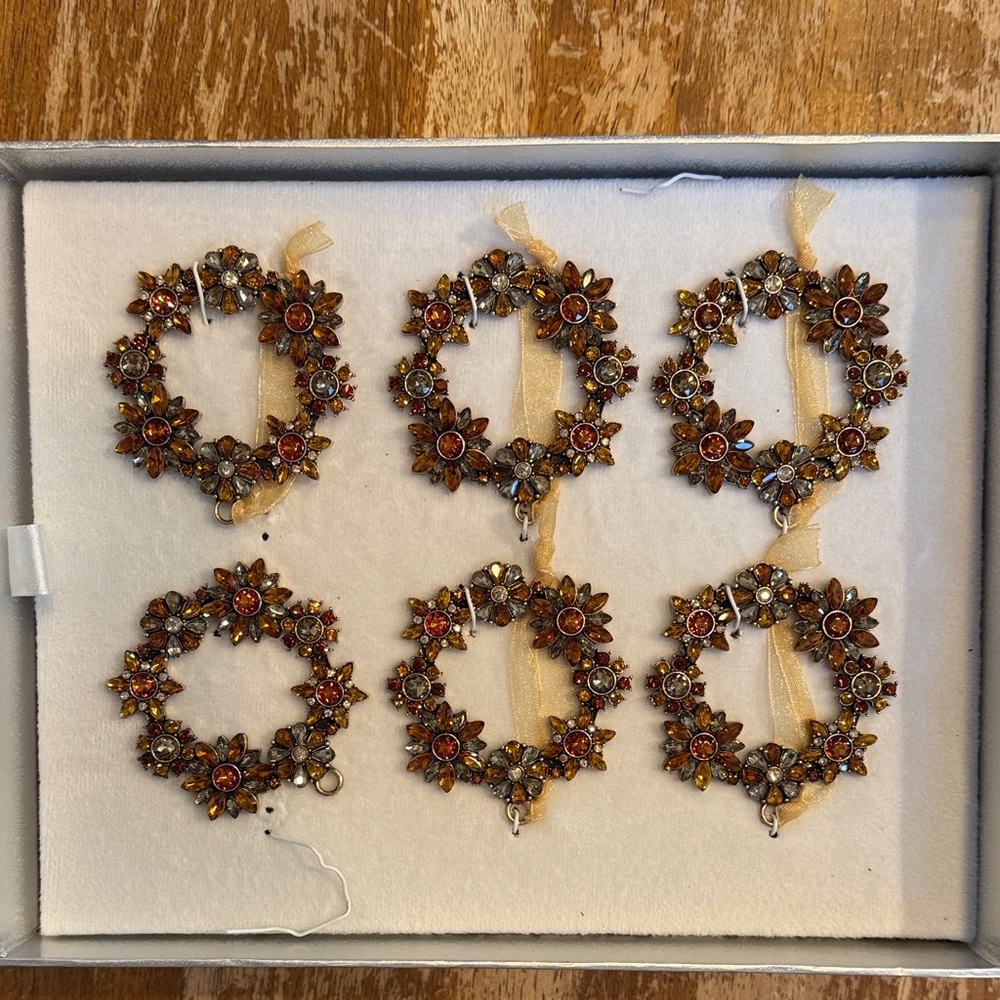 Elegant Holiday Ornament Set with Brown and Gold Accents